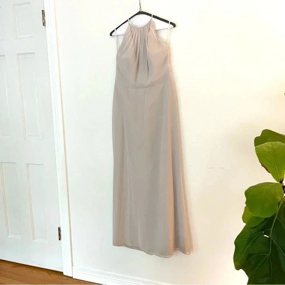 Lela Rose Dress manufactured by Dessy, style LR239, color Oyster, size 12 - Picture 4 of 8